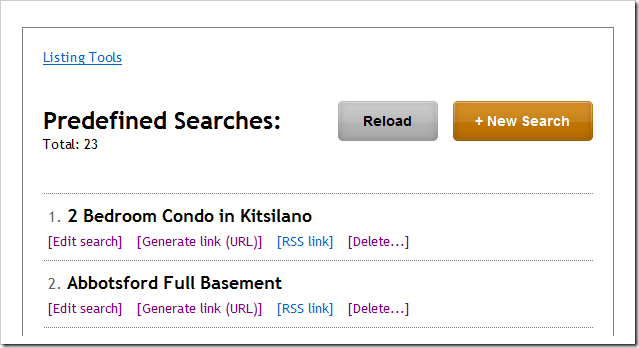 predefined-search-list