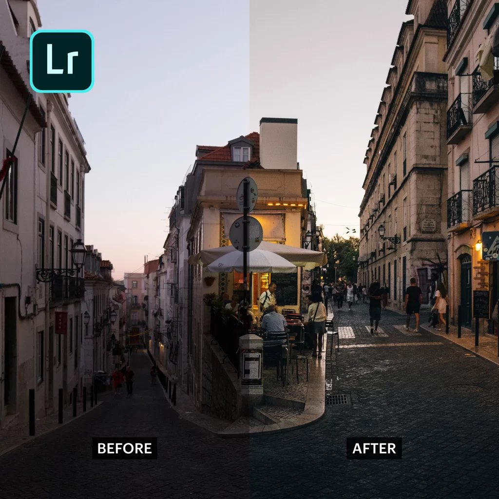 Instagram Photos before and after adobe Lightroom mobile