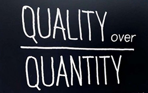 quality over quantity in social media