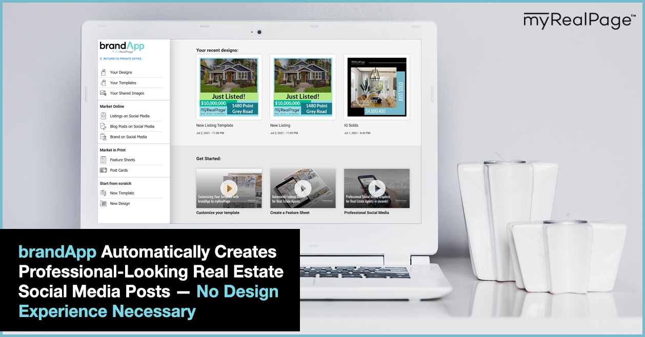 brandApp Automatically Creates Professional-Looking Real Estate Social Media Posts — No Design Experience Necessary