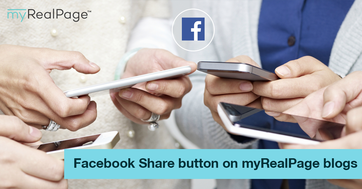 Facebook Share Button On MyRealPage Blogs