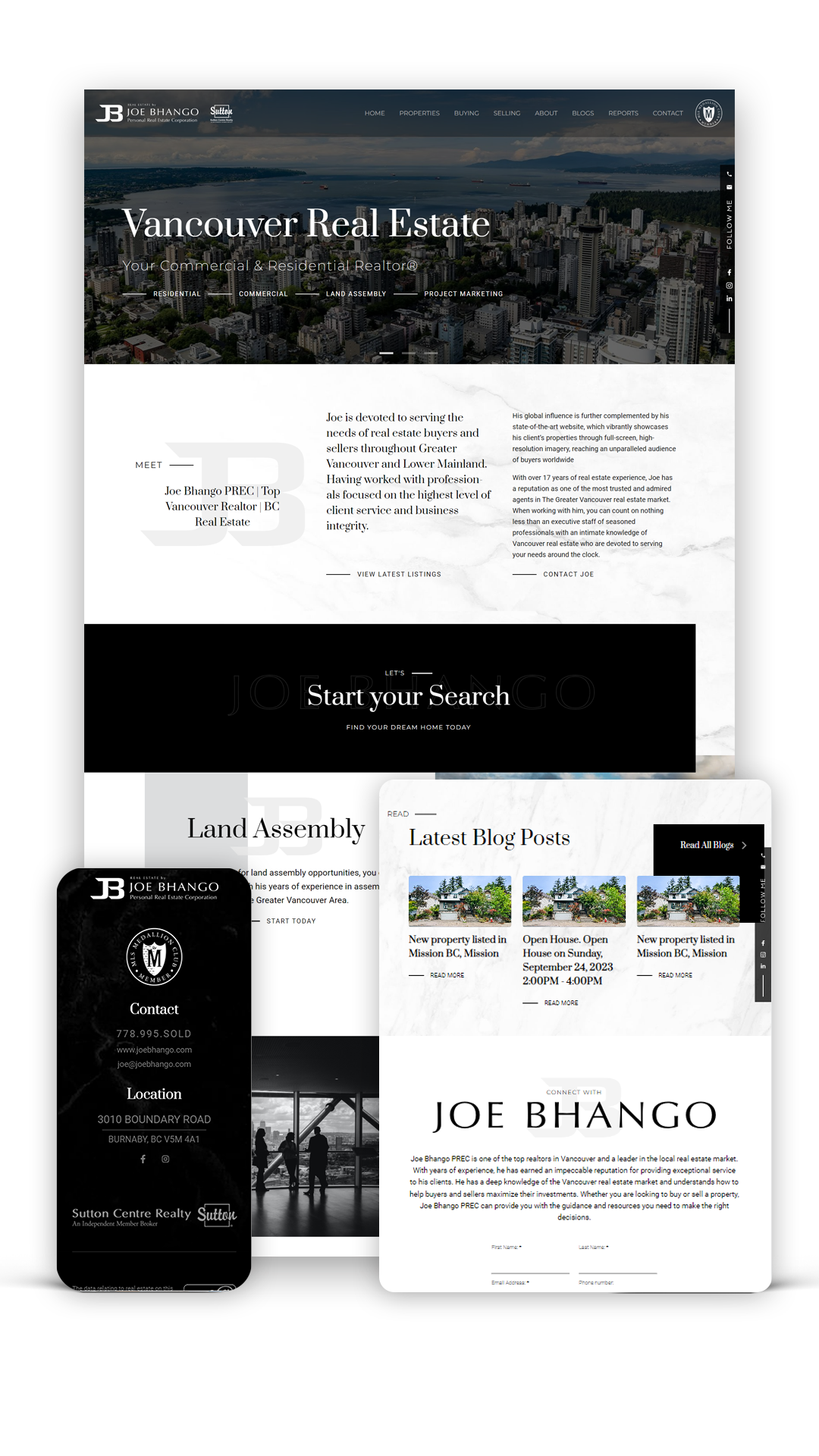 Joe bhango real estate website