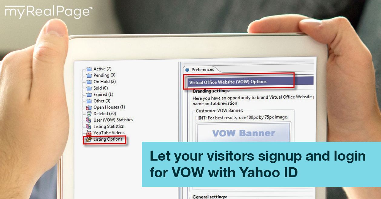 Let your visitors signup and login for VOW with Yahoo ID