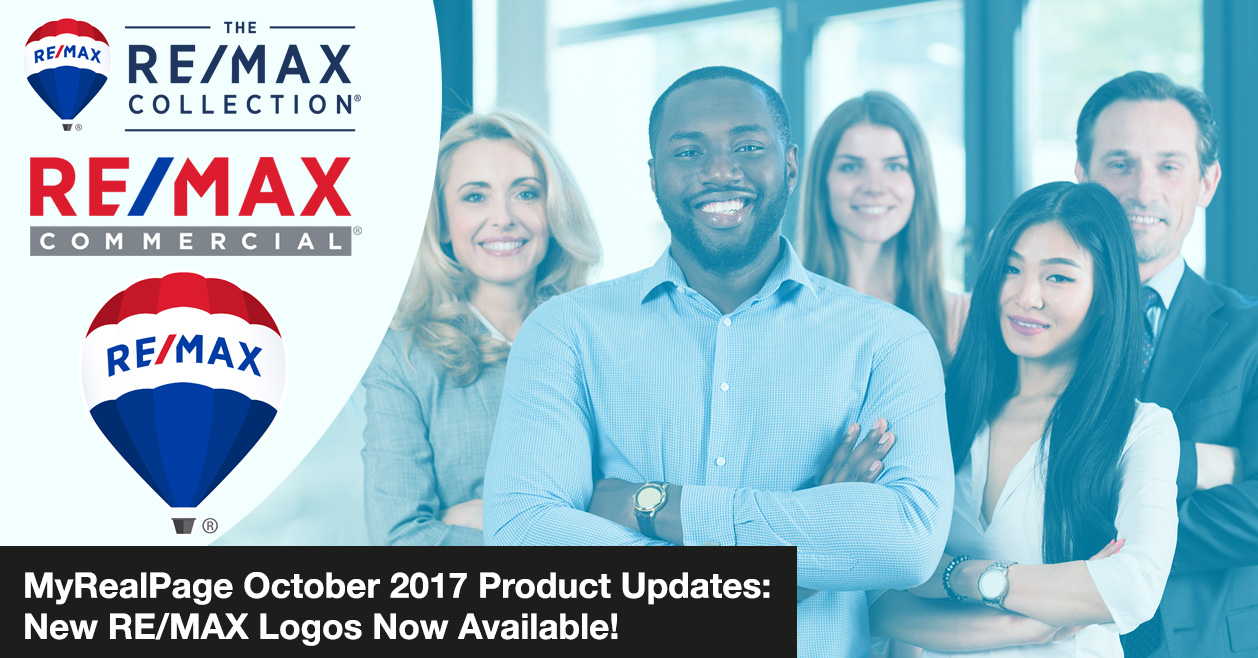 MyRealPage October 2017 Product Updates: New RE/MAX Logos Now Available!