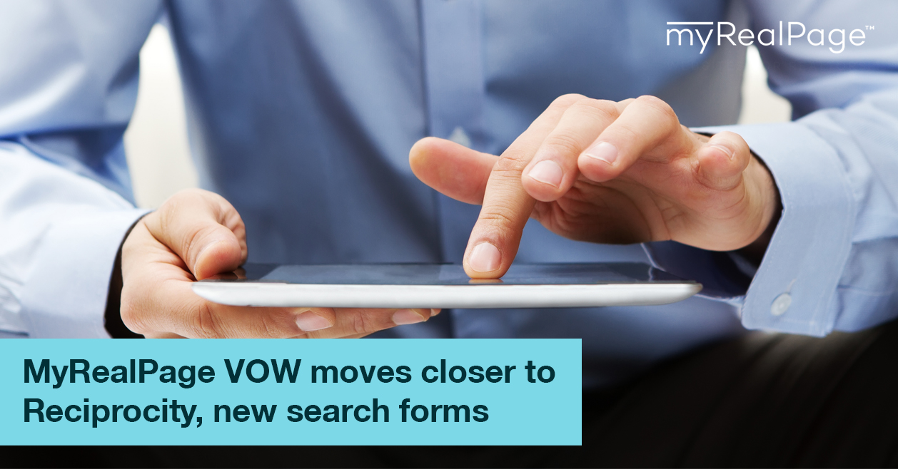 MyRealPage VOW Moves Closer To Reciprocity, New Search Forms