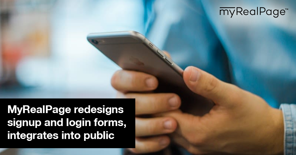 MyRealPage Redesigns Signup And Login Forms, Integrates Into Public Searches