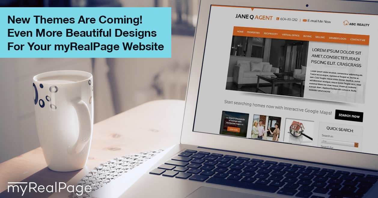 New Themes Are Coming! Even More Beautiful Designs For Your MyRealPage Website