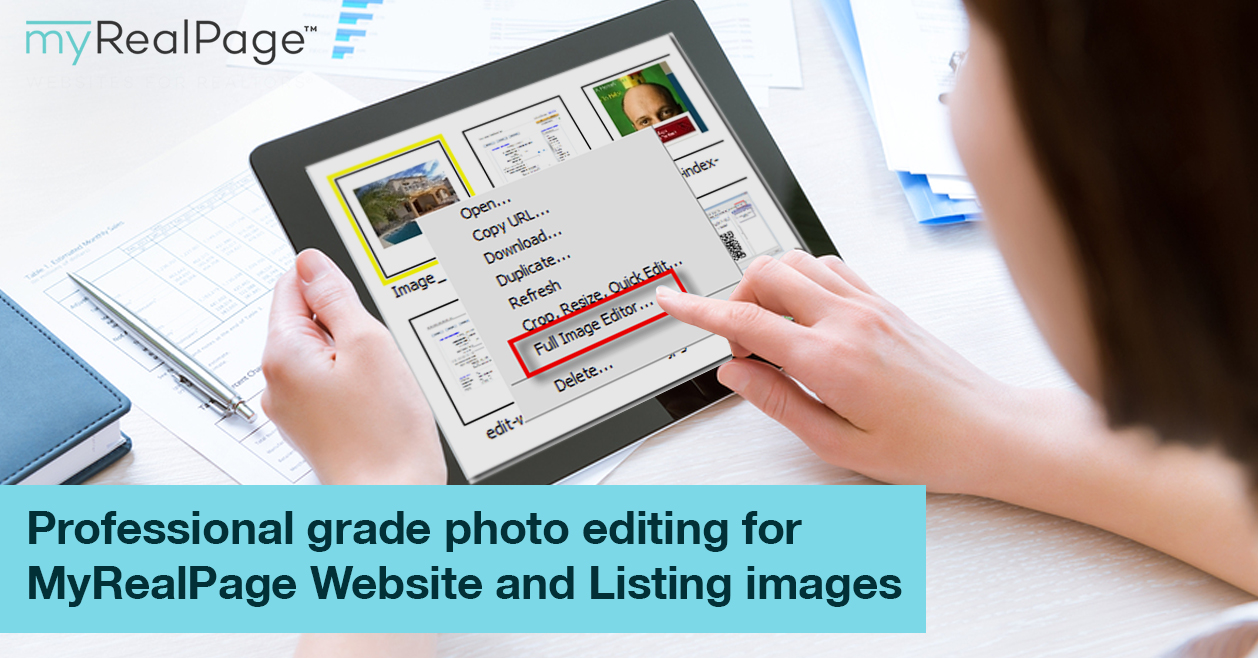 Professional grade photo editing for MyRealPage Website and Listing images: all from your Private Office