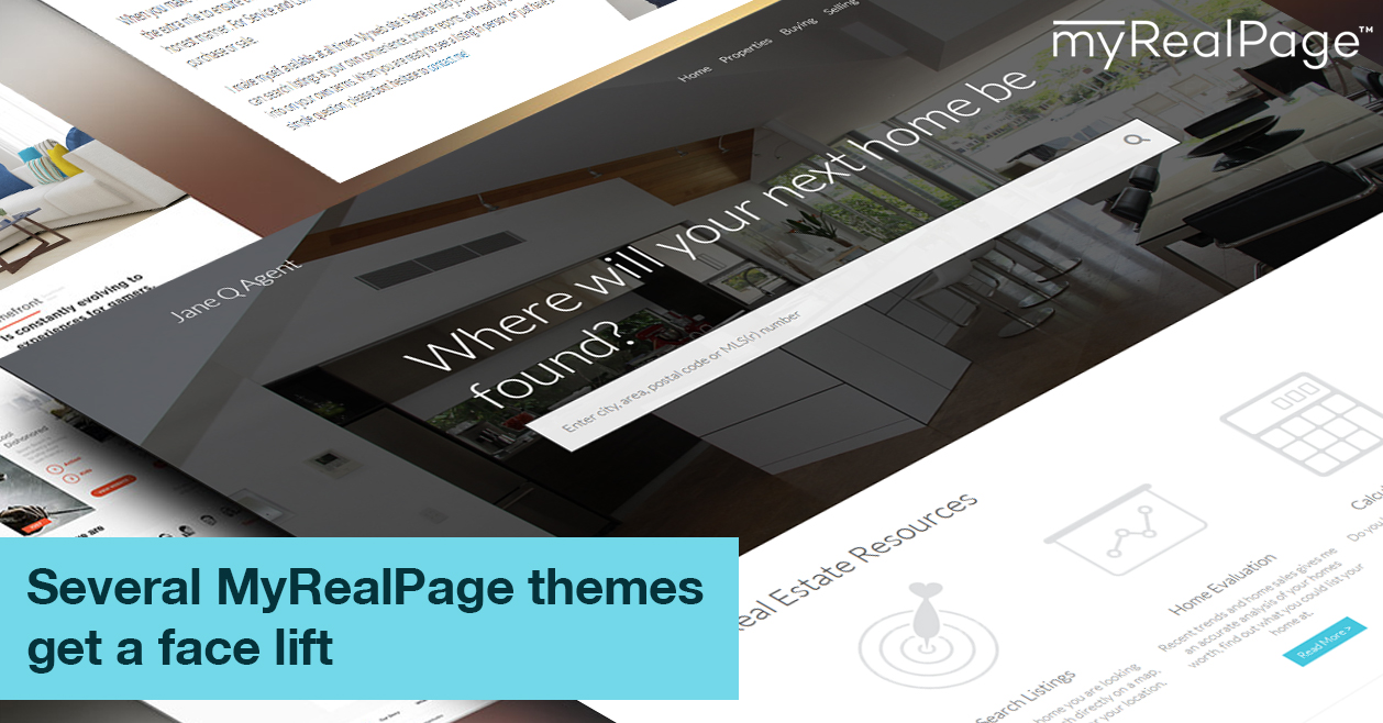 Several MyRealPage themes get a face lift