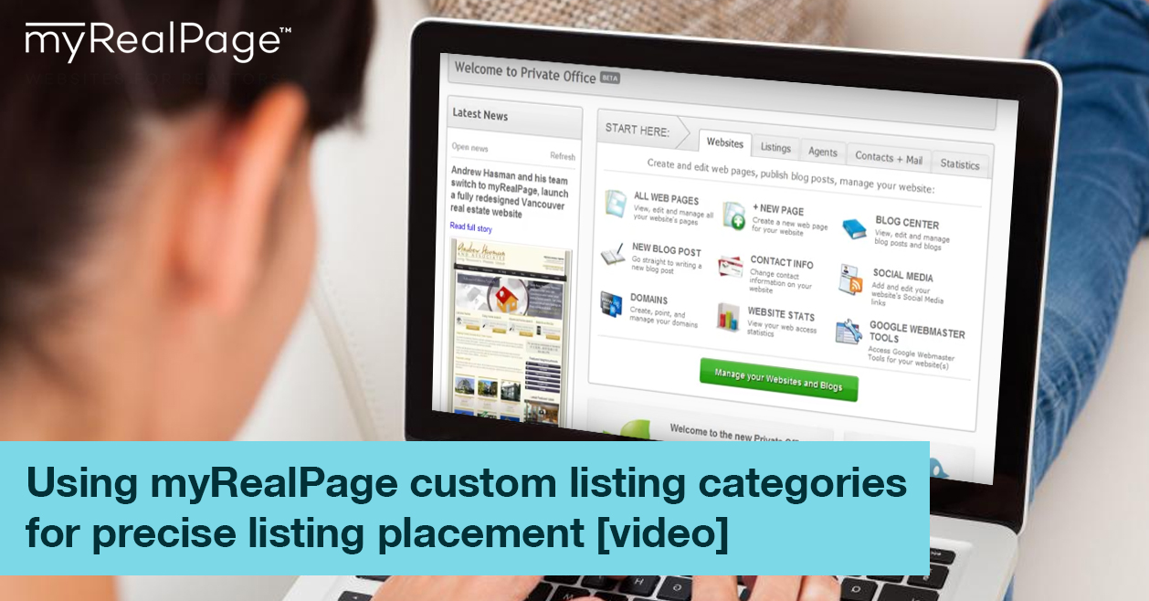 Using myRealPage custom listing categories for precise listing placement [video]