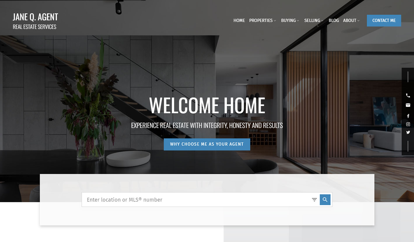 eleven real estate website theme by myrealpage