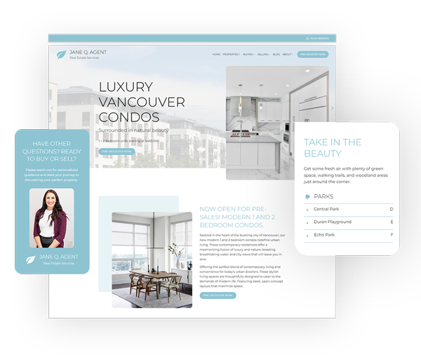 landing pages for real estate agents