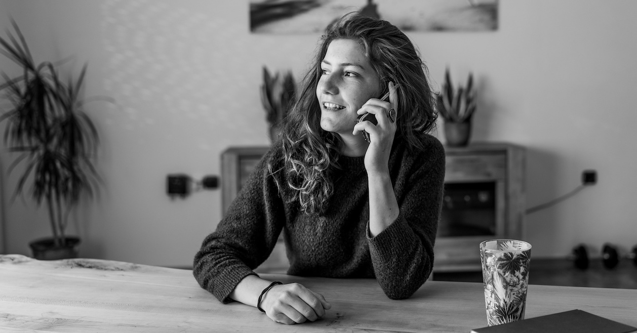 woman on the phone
