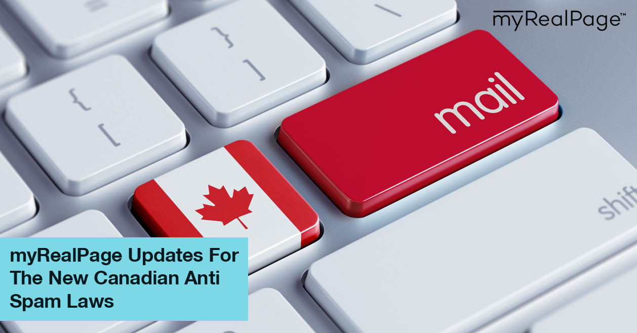 MyRealPage Updates For The New Canadian Anti Spam Laws