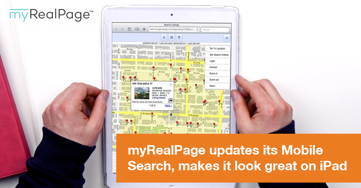 MyRealPage Updates Its Mobile Search, Makes It Look Great On IPad