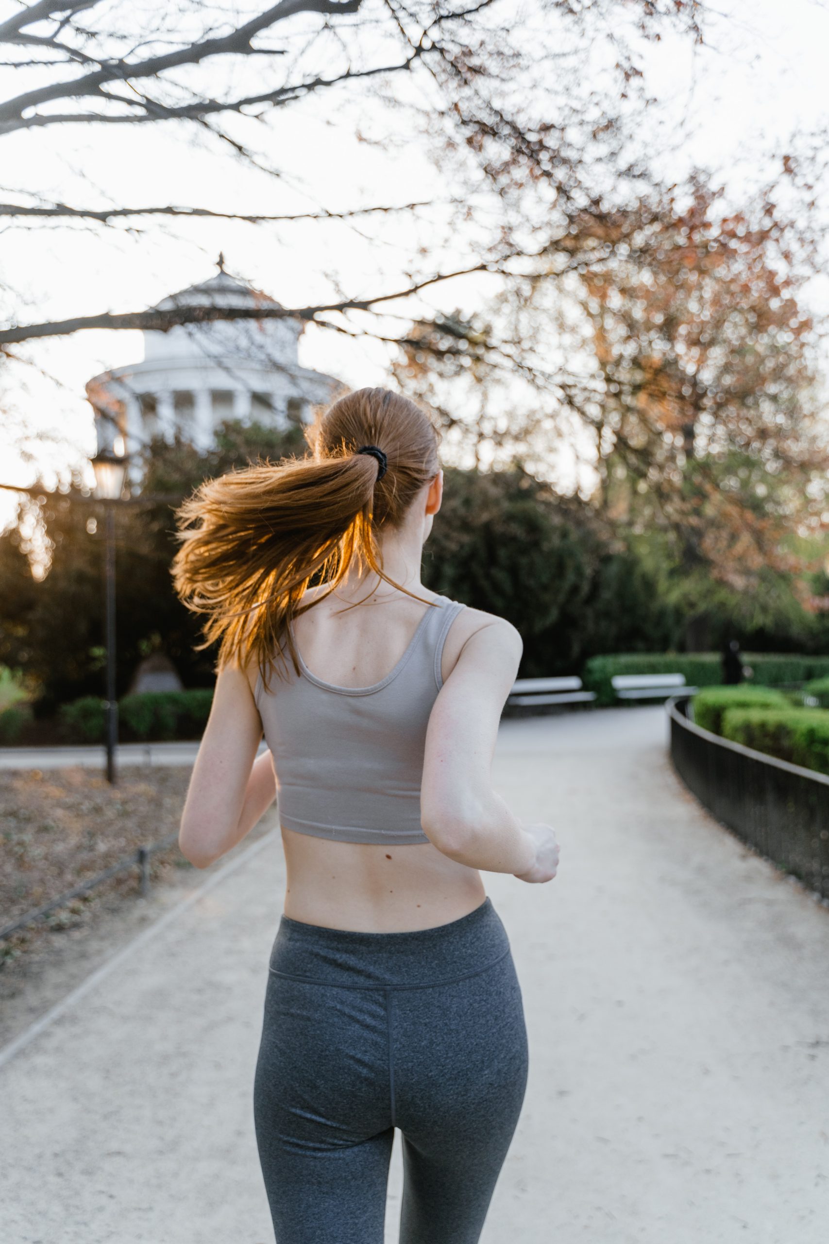 woman jogging