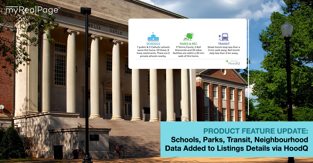 PRODUCT FEATURE UPDATE: Schools, Parks, Transit, Neighbourhood Data Added to Listings Details via HoodQ
