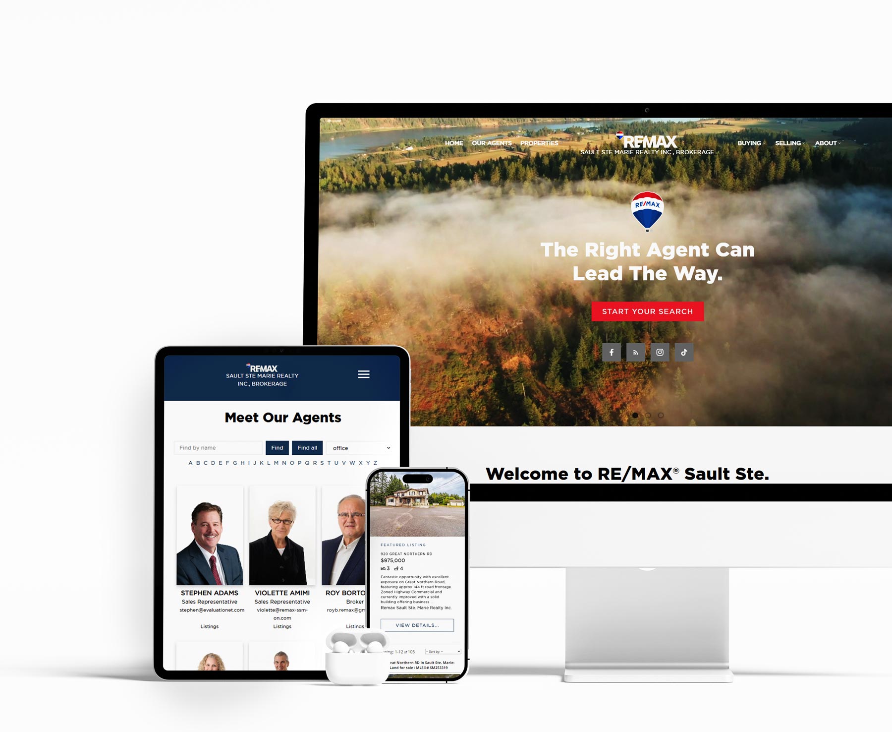 responsive real estate website
