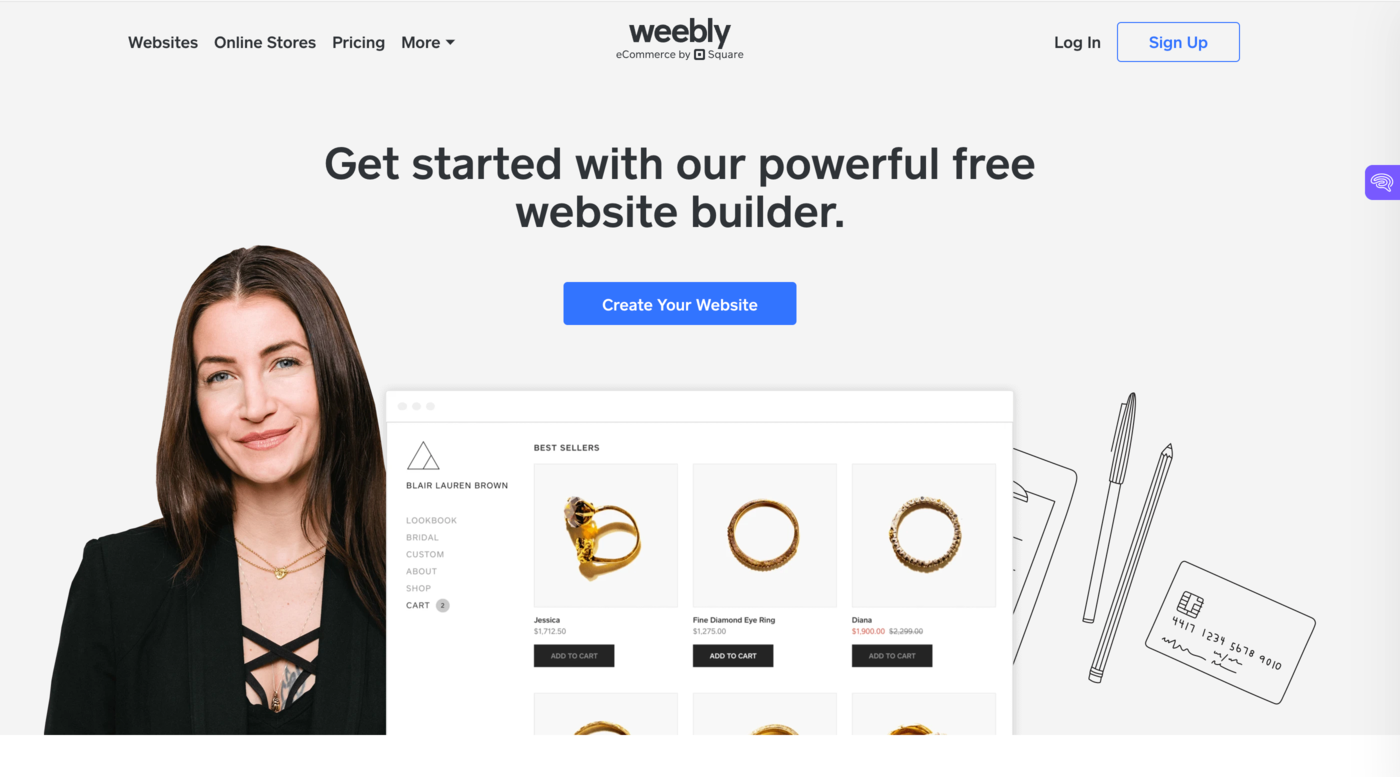 wobbly website builder
